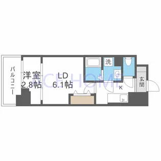 リアライズ鶴橋東II【2階】の間取り