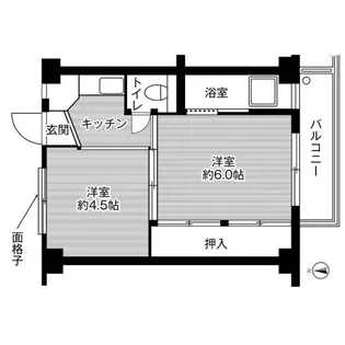 平山崎1号棟【4階】の間取り