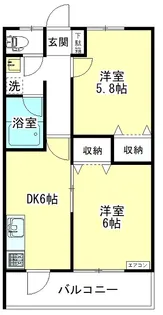 KAYコーポIII【2階】の間取り