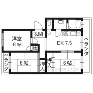 マンションきよし【1階】の間取り