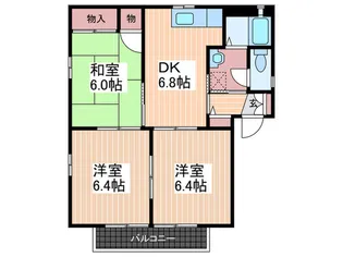 フォーレス宮島B棟【2階】の間取り