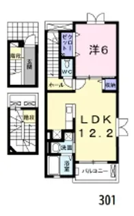 ナチュラルグレイス【3階】の間取り