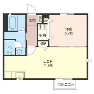 プランドールA【2階】の間取り