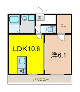 ミラコスタ【2階】の間取り