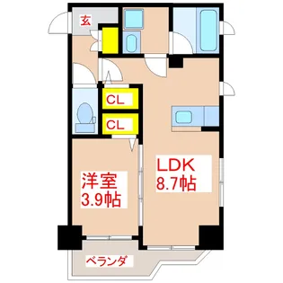 さくらヒルズ鴨池弐番館【2階】の間取り