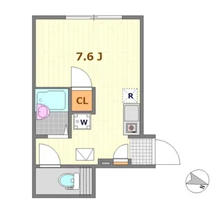 YUKIドミール新小岩【2階】の間取り