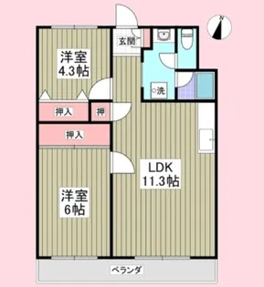 エルシティ・103【1階】の間取り