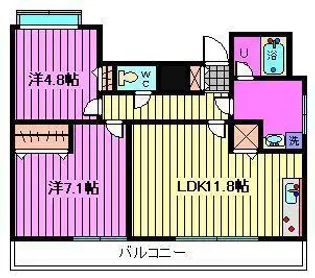 常盤7【3階】の間取り