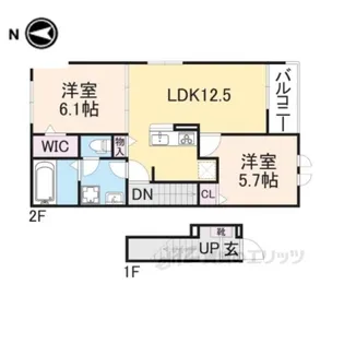 グリーンハイツ加茂2【2階】の間取り