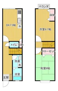 ツインピア舟入II【1階】の間取り