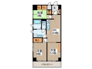 サニーコート東中野【2階】の間取り