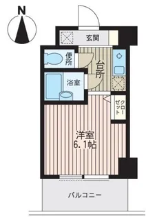 エグゼプリュート中丸子【4階】の間取り