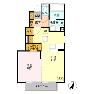 ダズリングシー【1階】の間取り