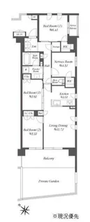 ザ・ケンジントン・レジデンス横濱片倉【1階】の間取り