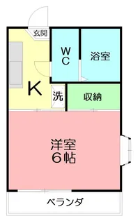 クロノス秦野東海大学前【2階】の間取り