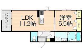 Brillio善源寺【2階】の間取り