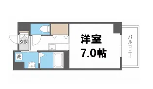 SUNSUN ABC【6階】の間取り