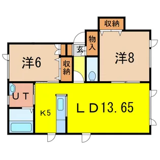 絆ハイツB【2階】の間取り