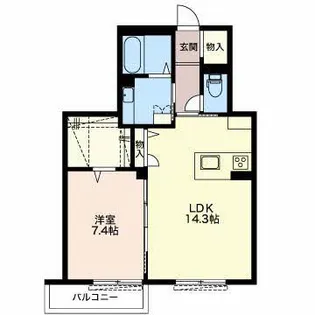 オーベルテューレ【3階】の間取り