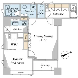 アクシア広尾【4階】の間取り