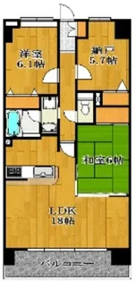 メルベーユ【5階】の間取り