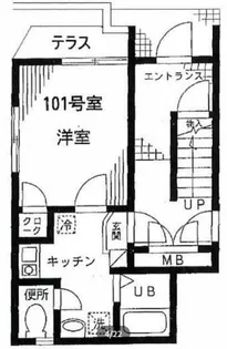 メゾンSHIBANAKA【1階】の間取り
