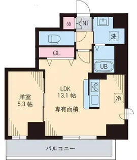 氷川台レジデンス【4階】の間取り