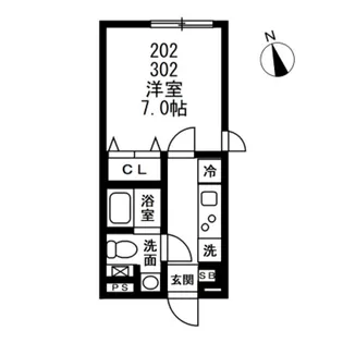 NOZOMIO祐天寺【3階】の間取り