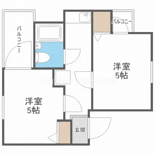 ミングルAP.エストマーレ鶴見【5階】の間取り