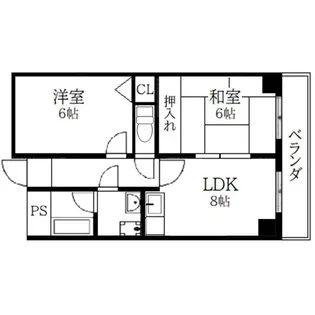 ロクマグランデ【4階】の間取り