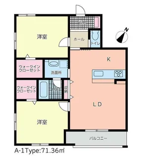 オラシオン八幡【1階】の間取り