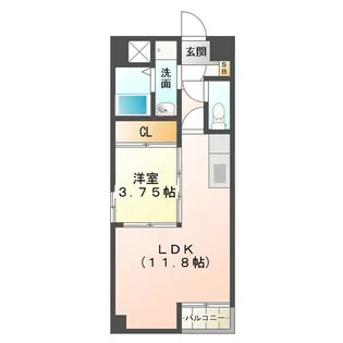 S-FORT鈴鹿【5階】の間取り