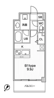 JMFResidence町田【6階】の間取り