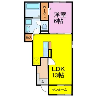グリーン プロムナード【1階】の間取り