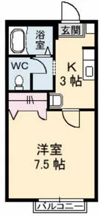 ディアスU【1階】の間取り