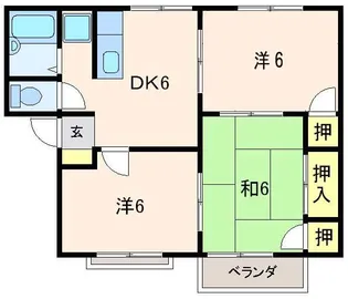 アドバンス栃A【2階】の間取り