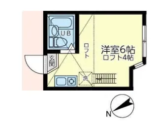 ユナイト塩浜ジョセフィンベーカー【1階】の間取り