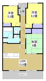イトーピア中沢グリーンアベニュー(404)【4階】の間取り