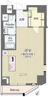 シュトラーレ神山町【8階】の間取り
