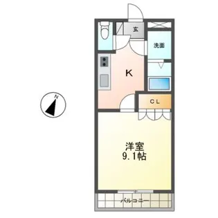 サンパレスII【2階】の間取り