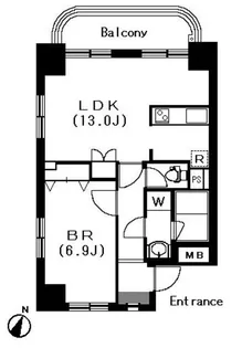 カステーロミズタニ【8階】の間取り
