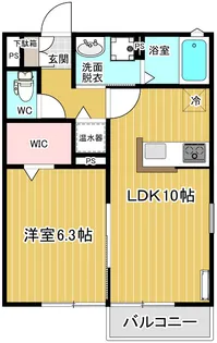 エルカステール篠【2階】の間取り