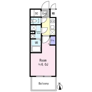 エスリード大阪イーストエッジ【3階】の間取り