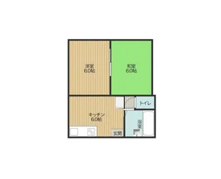 ヒルサイド杉山【2階】の間取り