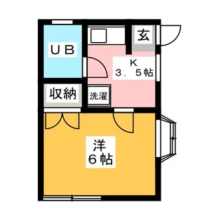 グリーンハイツ【1階】の間取り