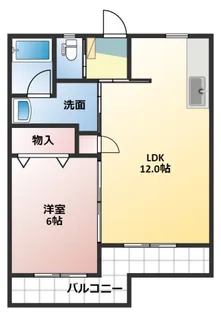 スカイガーデン【1階】の間取り