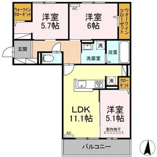 Avenir宮内町 I【2階】の間取り