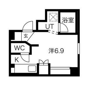パーク円山【1階】の間取り