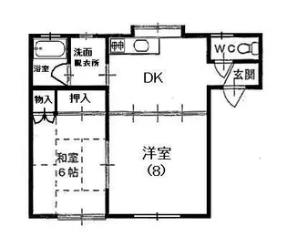 レッズハイツ【2階】の間取り