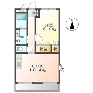 フリーダム岩根中央【2階】の間取り